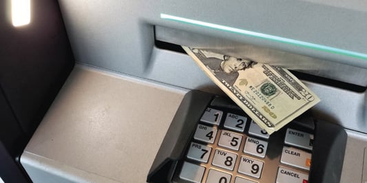 atm machine with cash