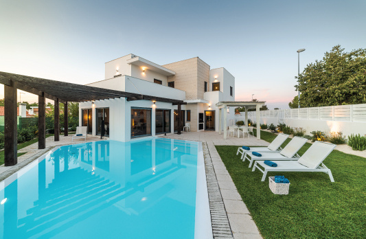 large house with a pool
