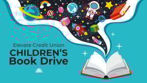book with children's toys flying out