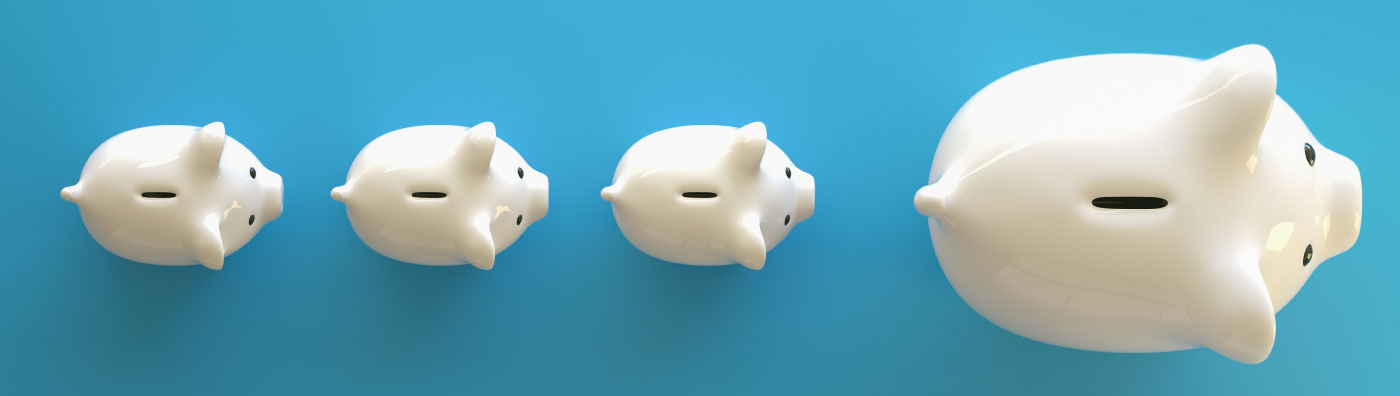 piggy banks in a row small to large piggy banks in a row small to large