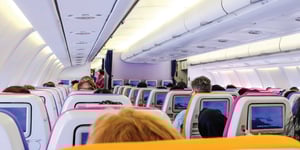 comfortable seats on an airplane