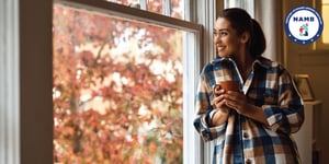 enjoying a lovely autumn day at home