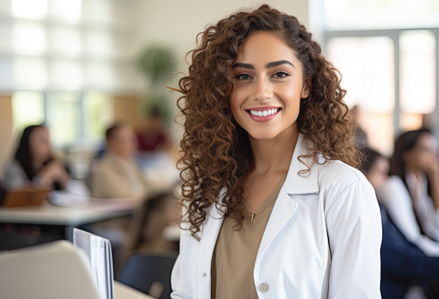 business person smiling