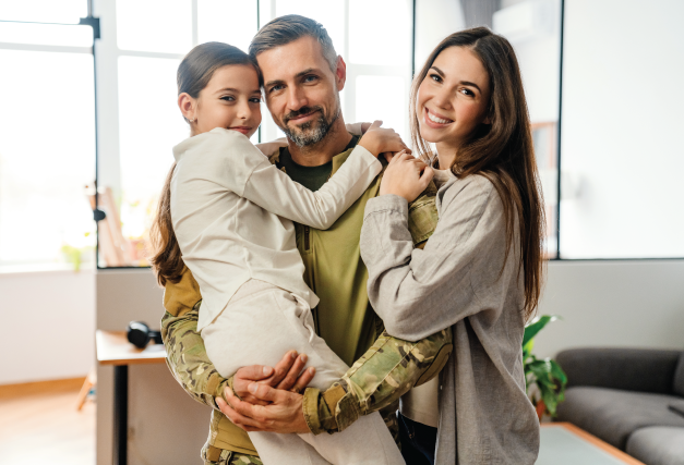 Happy Military Family