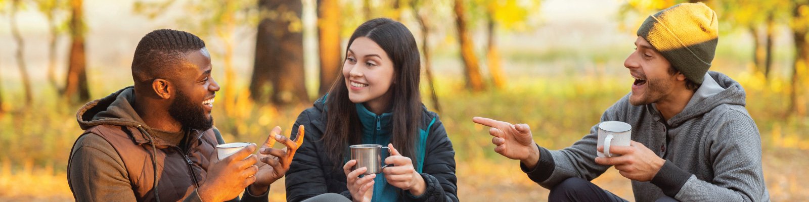 friends in fall happy friends in fall happy