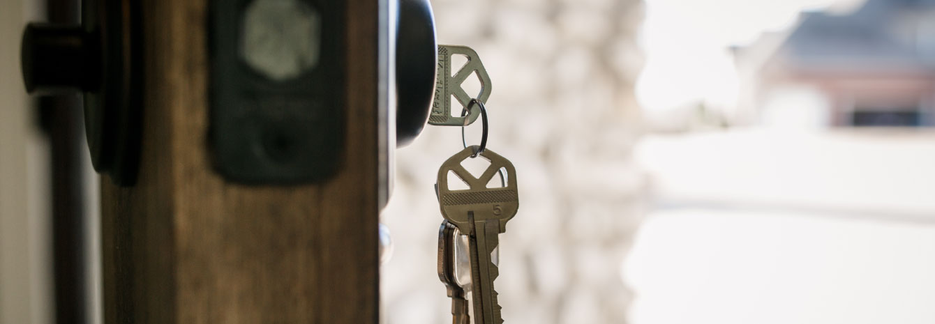 keys in the front door