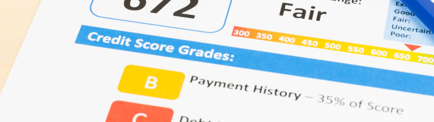 credit score grades fair payment history